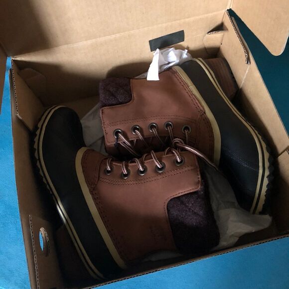 NIB Sorel Burro Cattail Slimpack Lace II Womens 6 - Picture 2 of 5